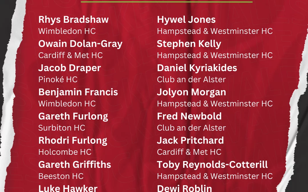 Rhodri Furlong named in Wales’ EuroHockey Championships squad